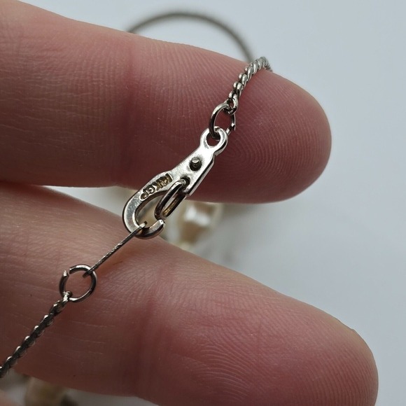 Vintage Synthetic Pearl Long Necklace 14K Gold Plated Elegant Fashion Jewelry - Picture 3 of 7